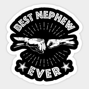 Best Nephew Ever Vintage Fist Bump Sticker